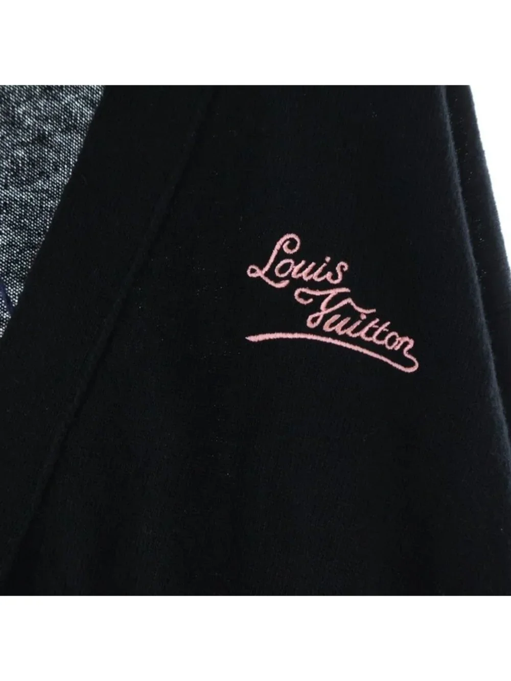 Louis Vuitton Signature Jewel Button Cardigan Black